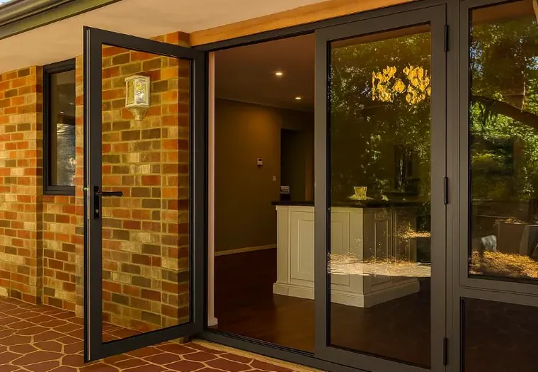 Premier uPVC French doors opening onto a garden